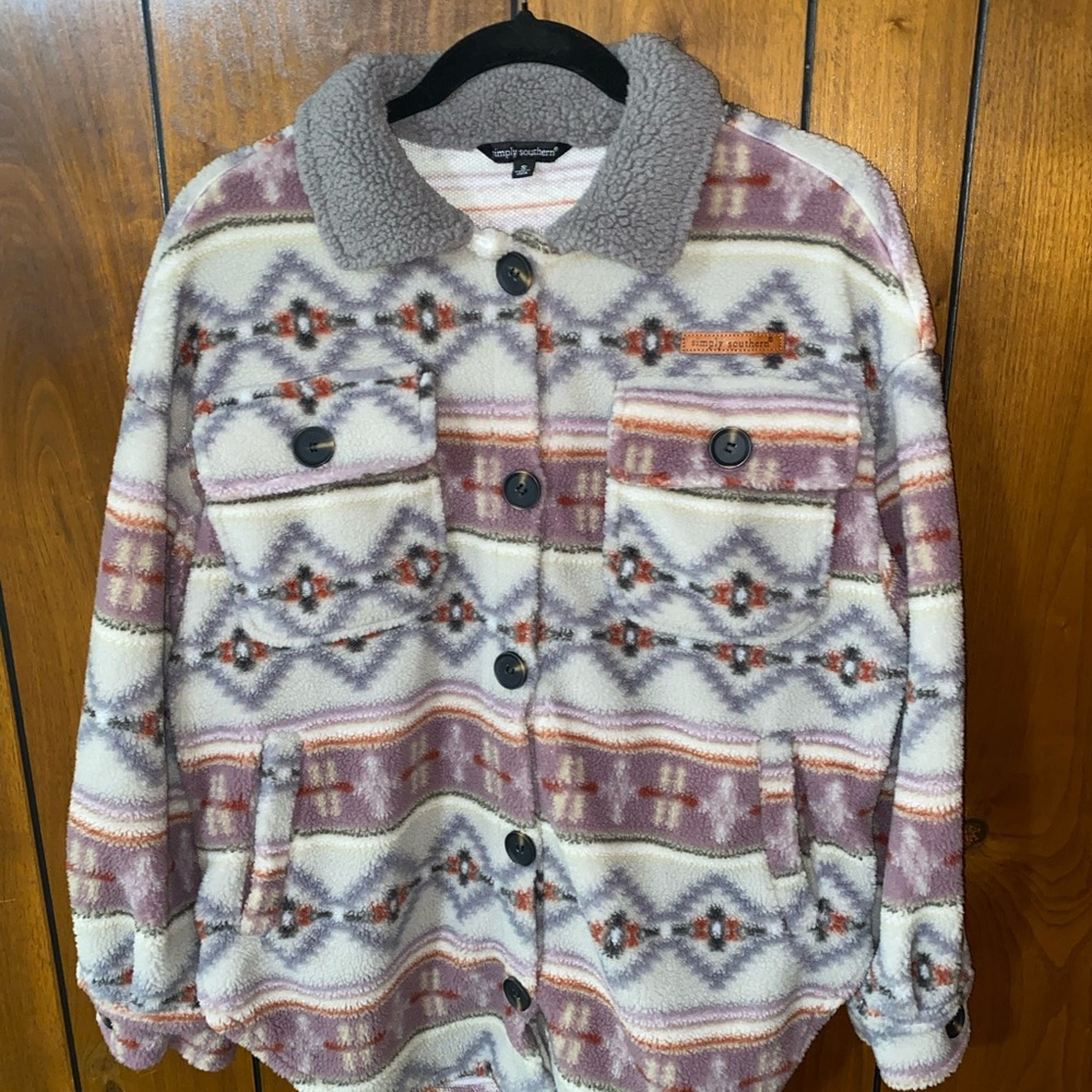 Simply Southern Multicolor Teddy Jacket